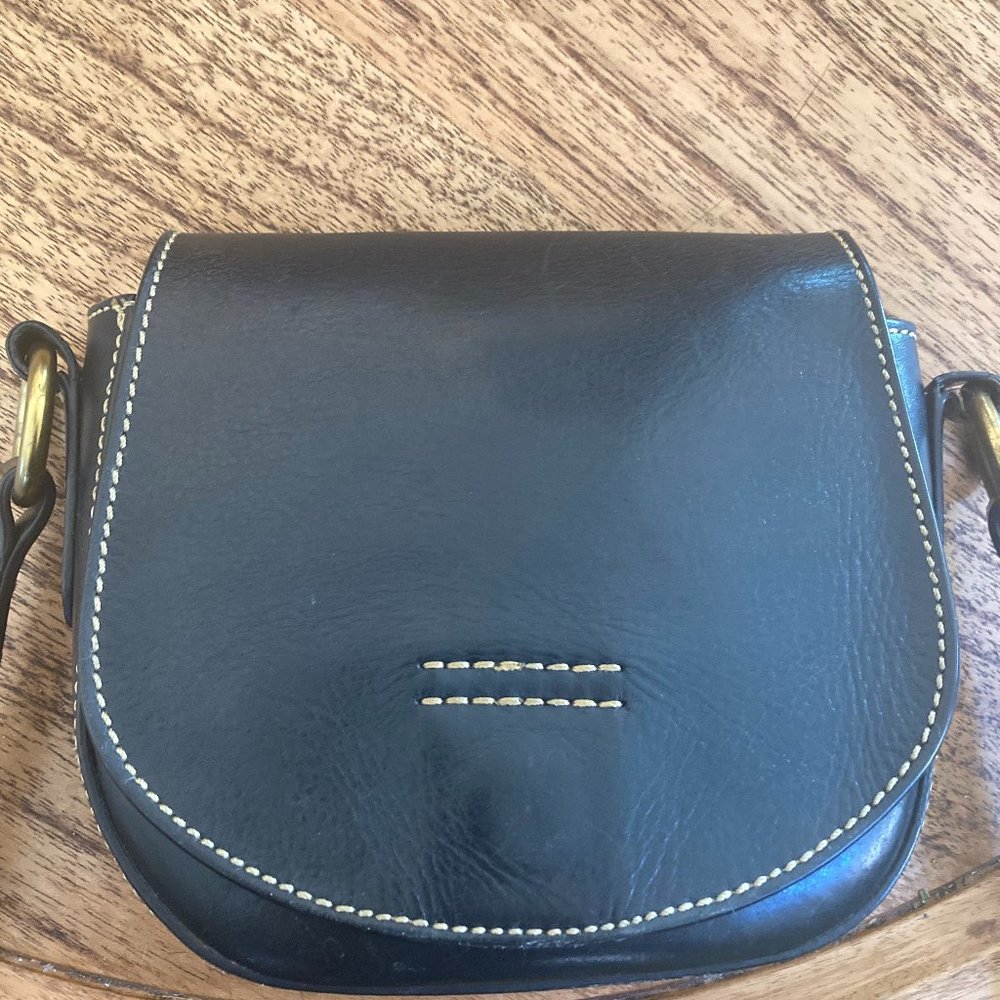 Frye Harness Small Saddle Crossbody Bag in Black